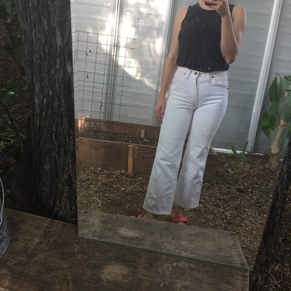 Wrangler Pants - White Denim Wranglers